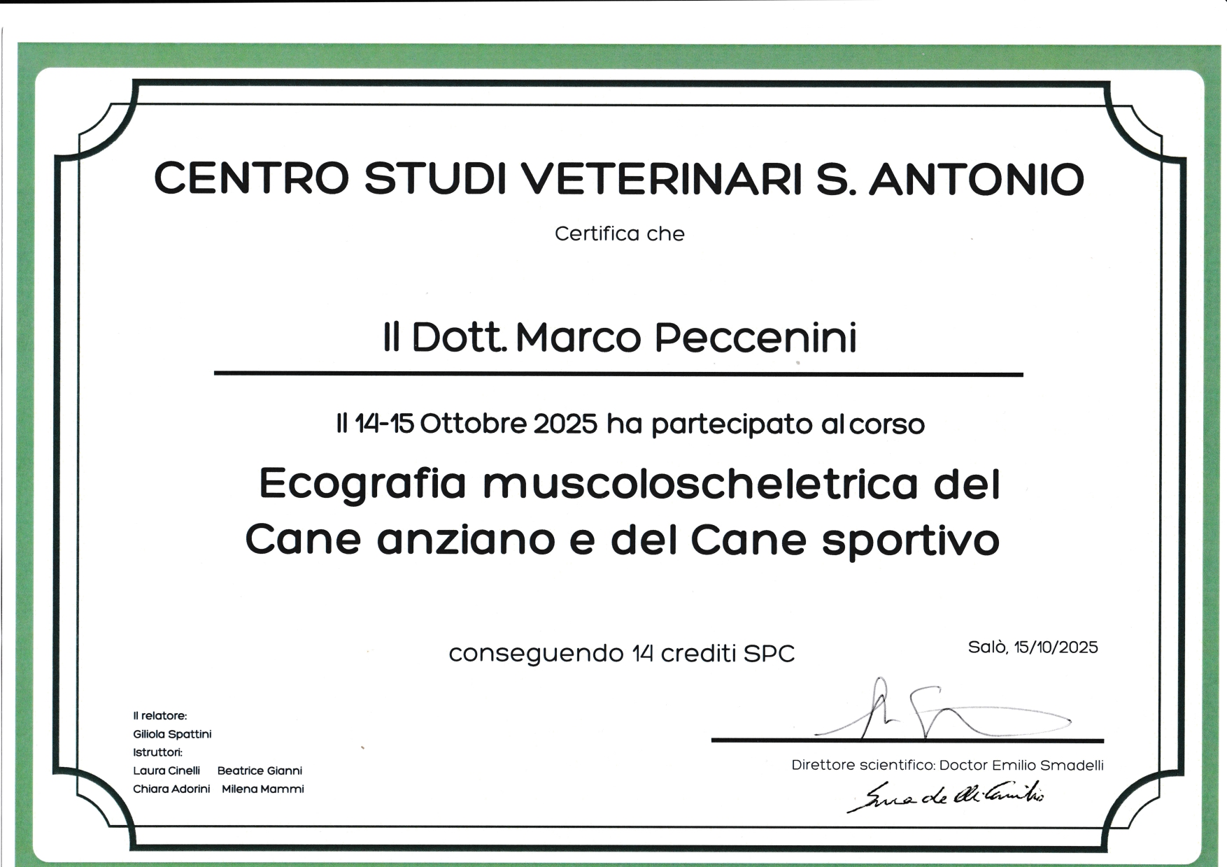 ecografia muscoloschelerica del cane anziano e del cane sportivo